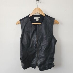 Innovation Sport Womens Leather Vest 10 Full Zip